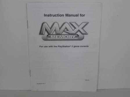 MAX Memory Instruction Manual - PS2 Manual